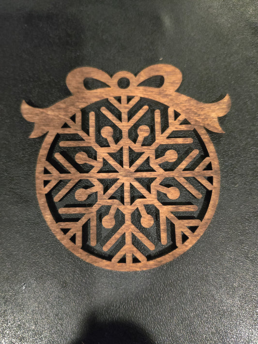 Snowflake christmas ornament