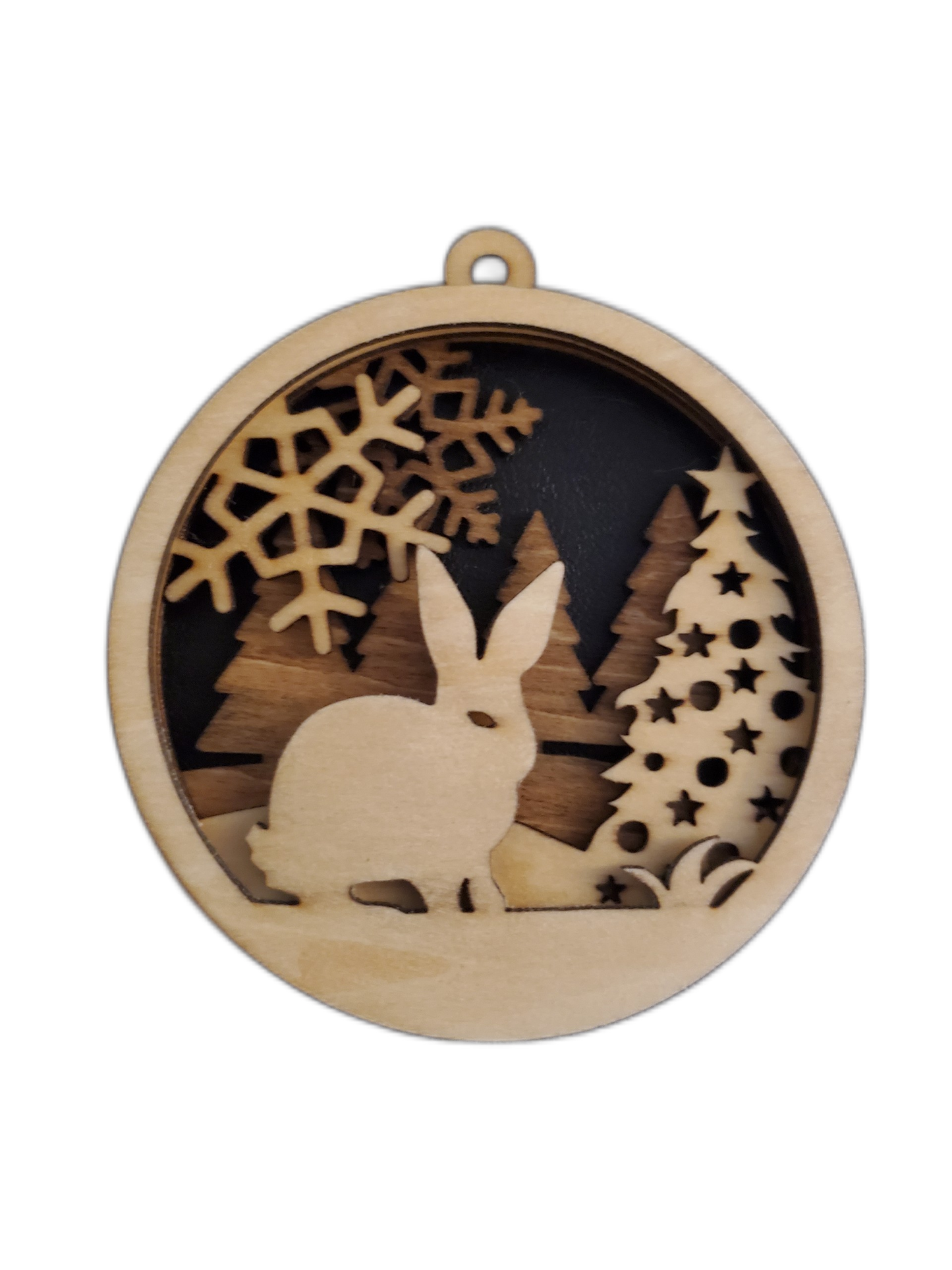 3D Rabbit Christmas ornament